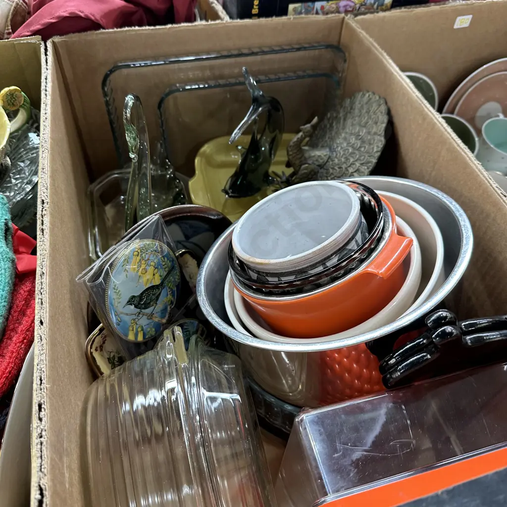 Art Glass, brass peacock etc Image 1++