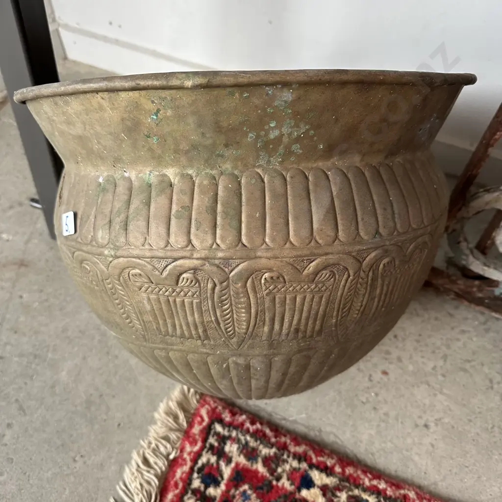 Large Brass planter Image 1++