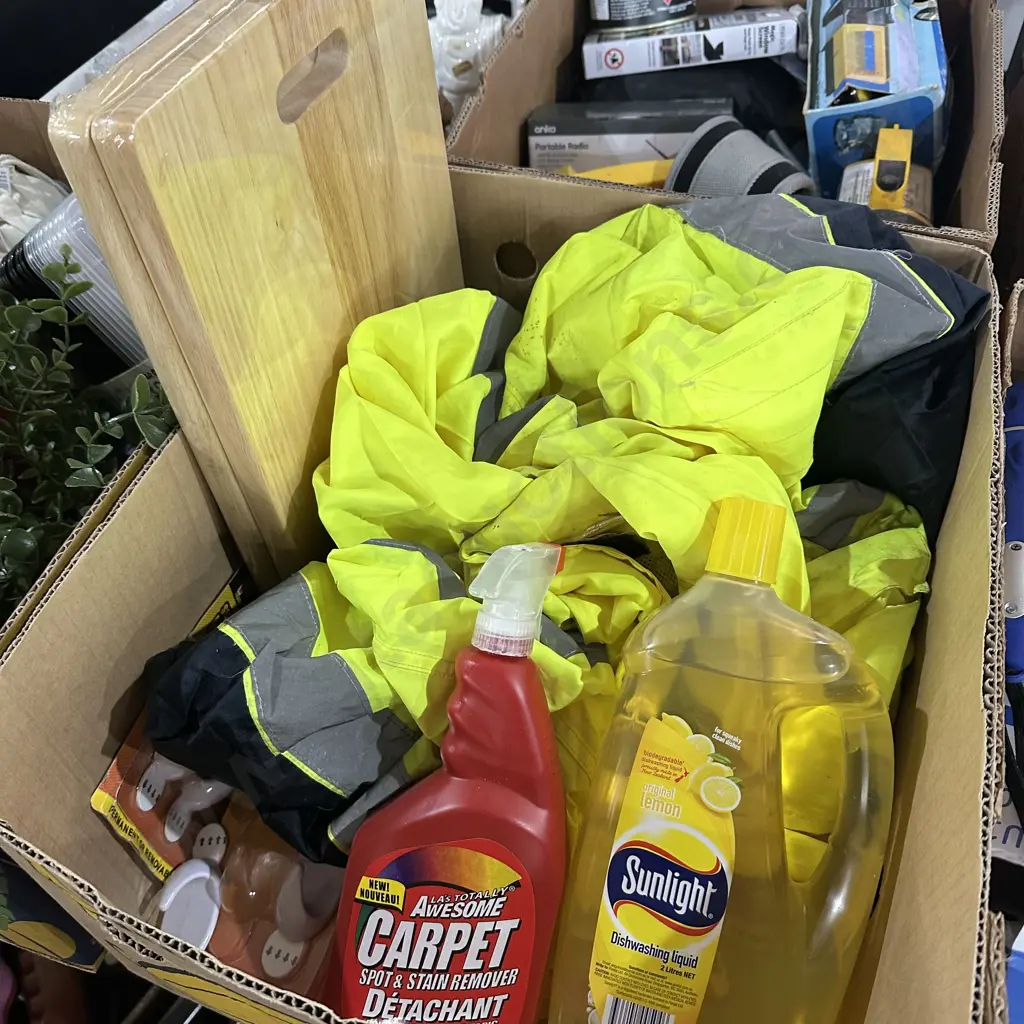 jacket, cleaning product and chop boards Image 1++