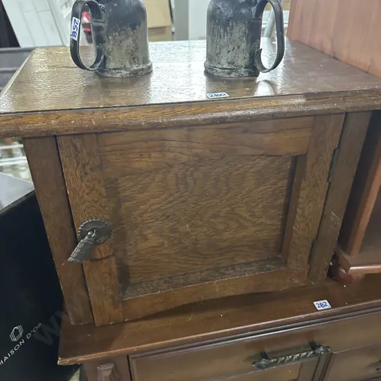 Oak side cabinet