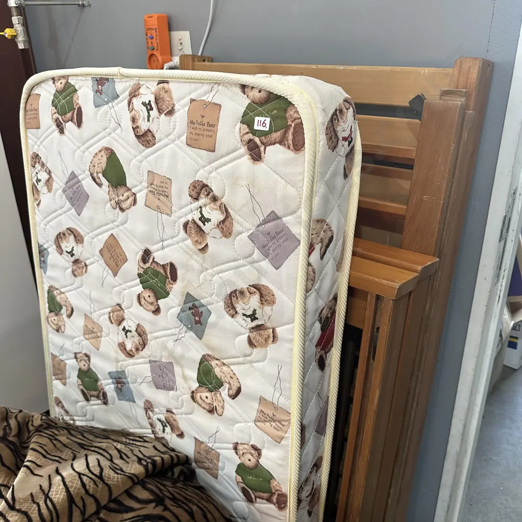 Touchwood cot and matress Image 1++