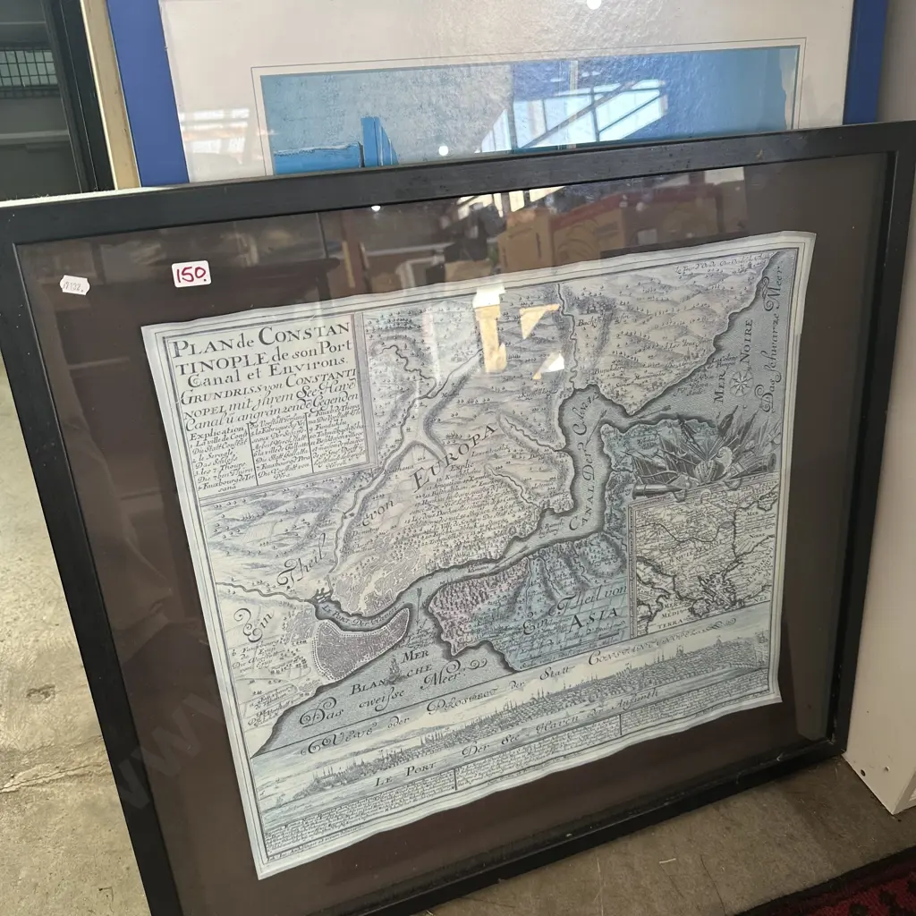 Framed map plus pictures Image 1++