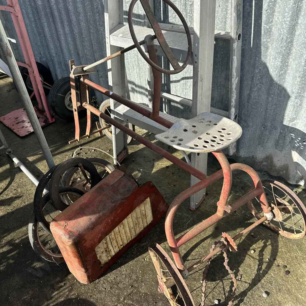 ladder and toy tractor parts Image 1++