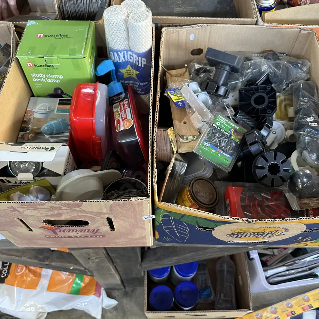 2 boxes new items and hardware Image 1++