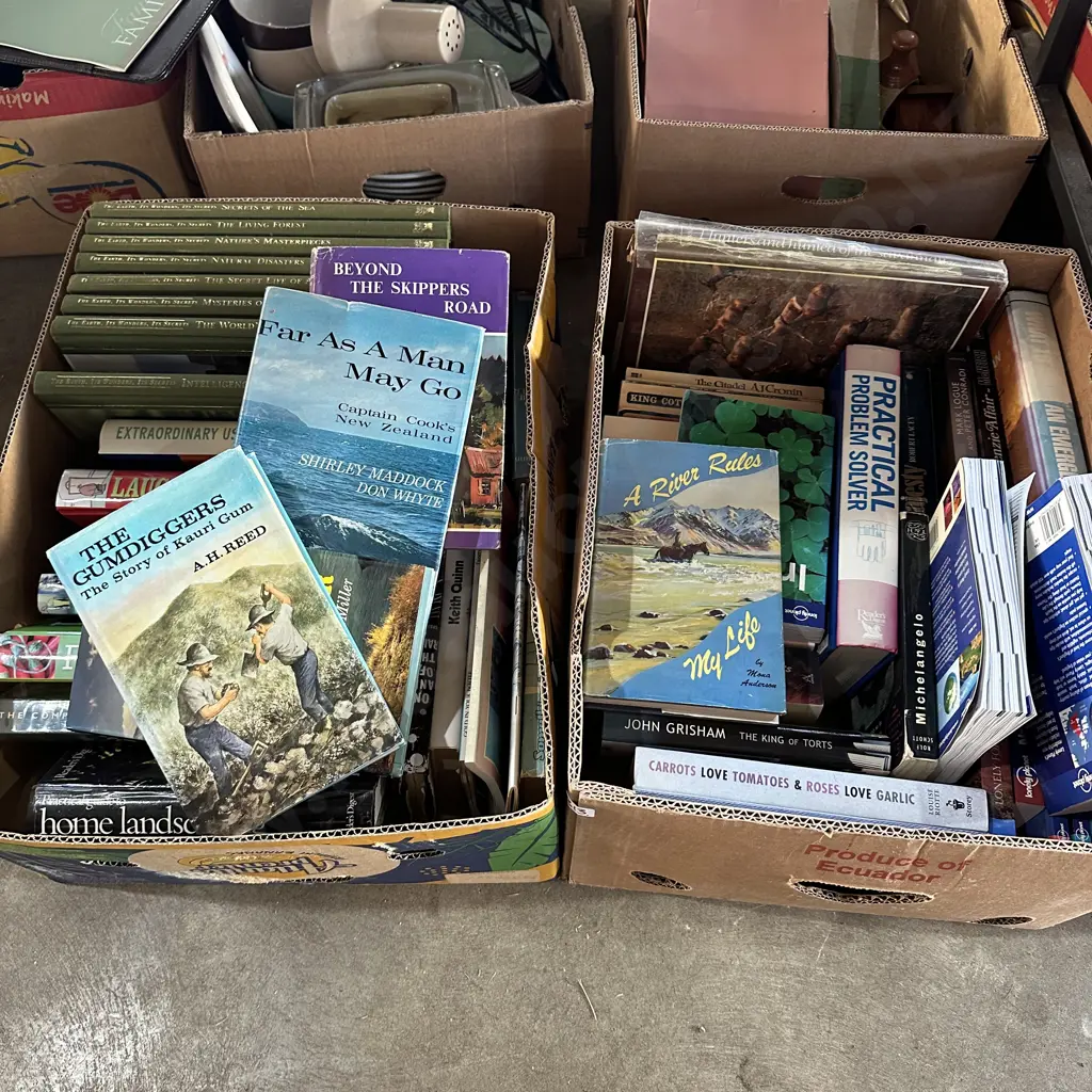 2 box books inc Otago history books Image 1++