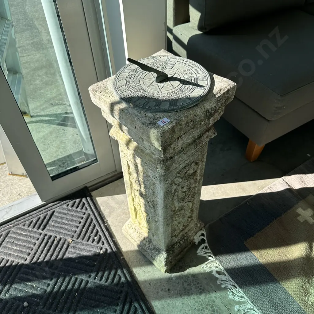 Concrete plinth sundial Image 1++