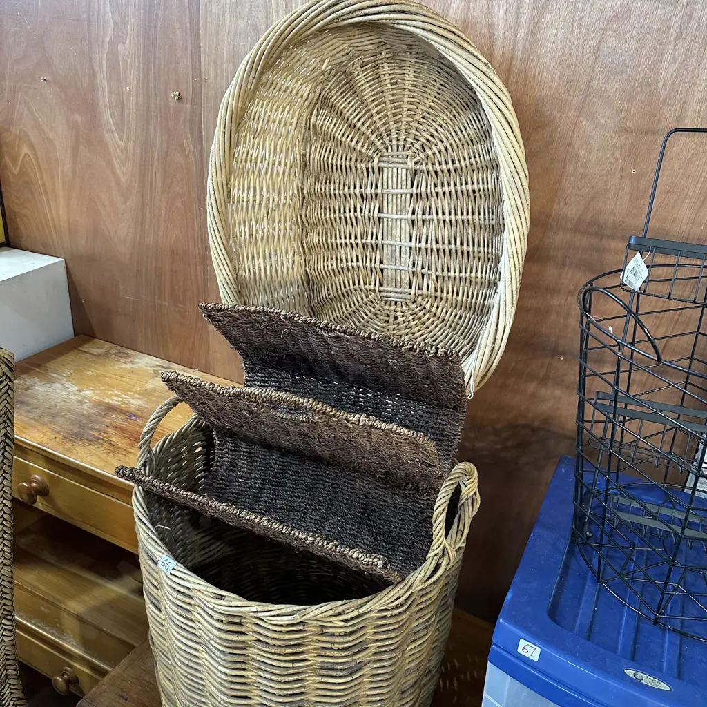 Wood, pet & mag baskets Image 1++