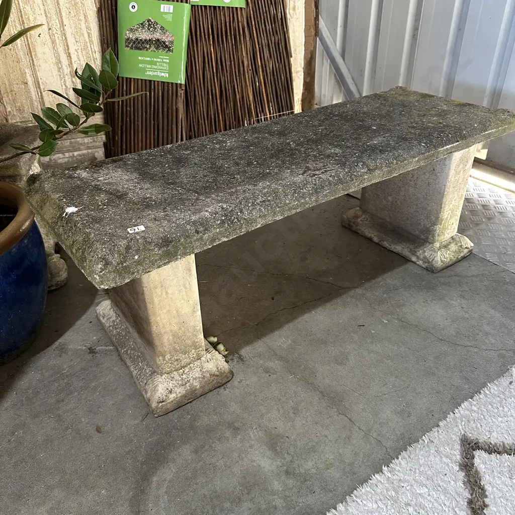 Concrete garden bench seat Image 1++