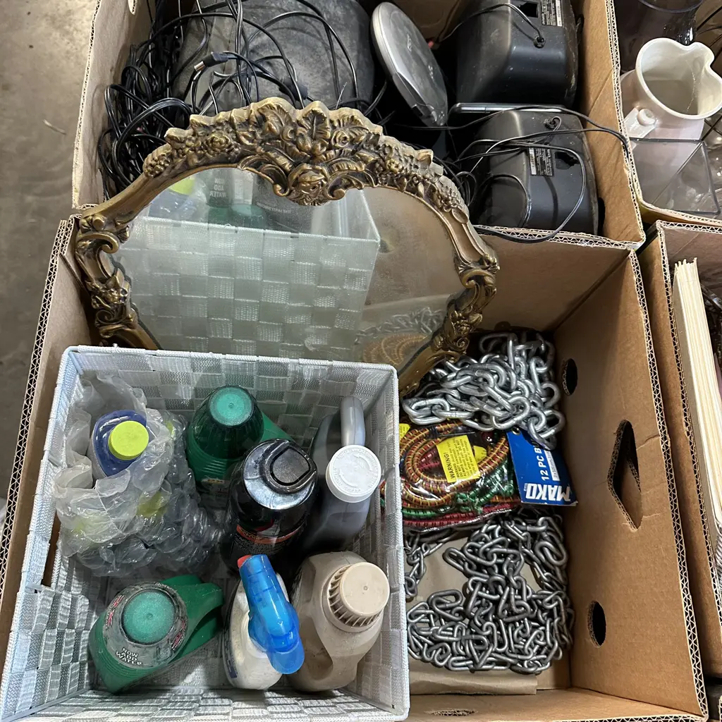 2 box chain, mirror electricals etc Image 1++
