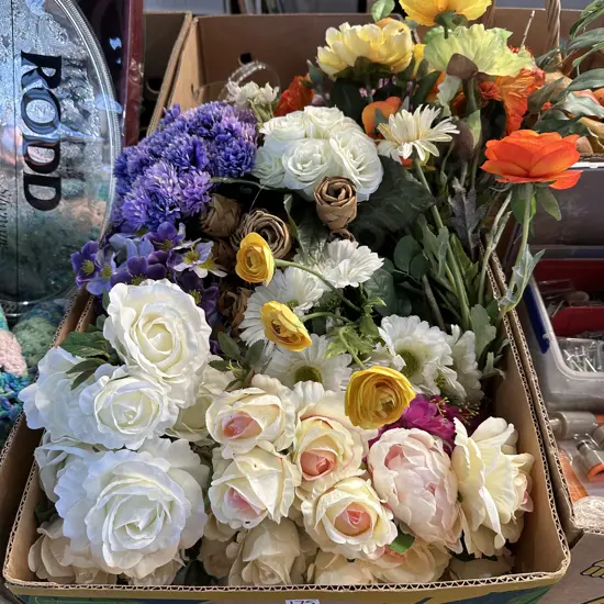 Plastic flowers