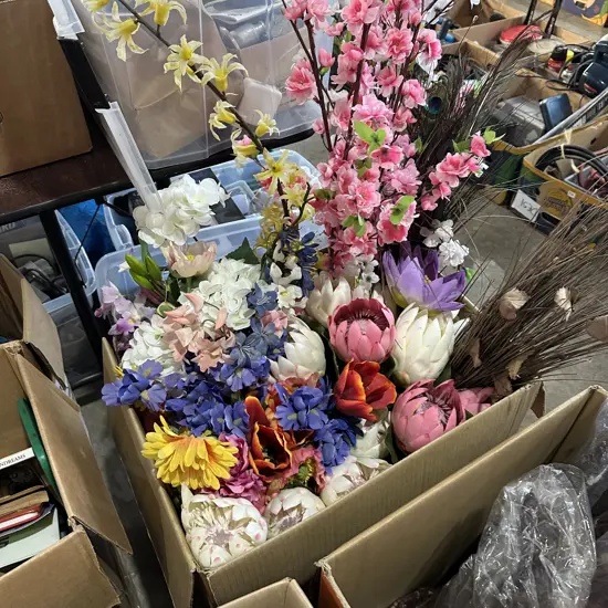 Plastic flowers