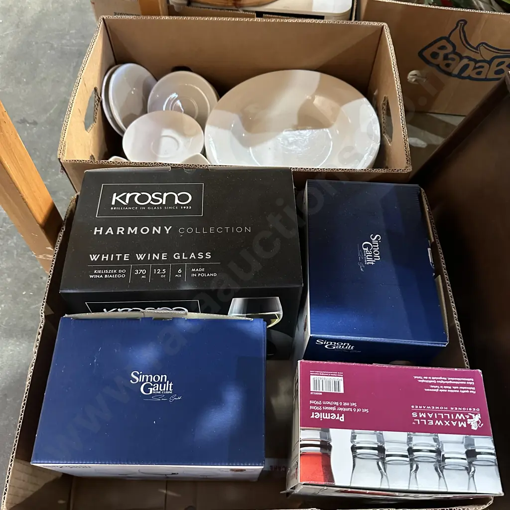 2 box crockery and glassware Image 1++