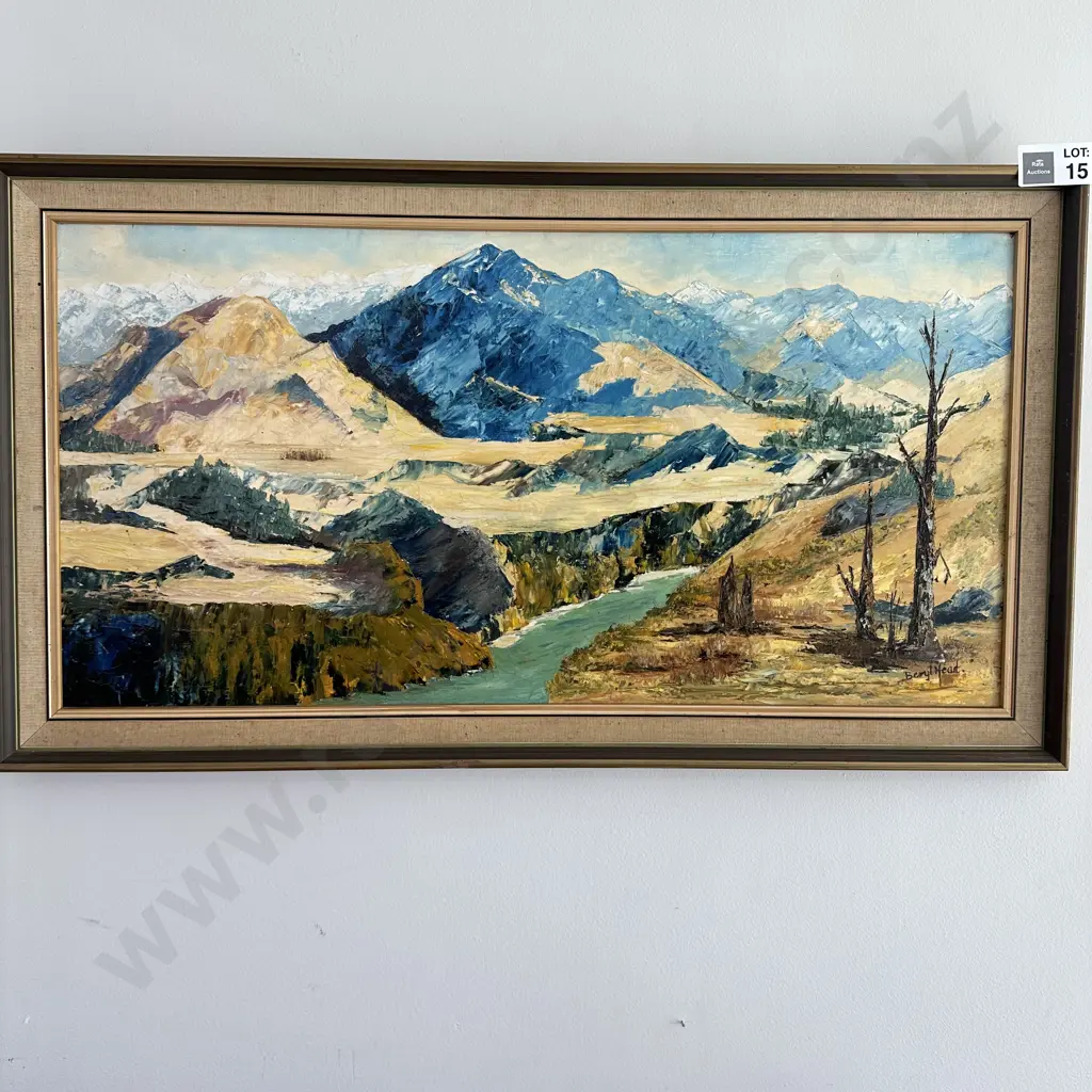 Painting of South Island by Beryl Head Image 1++
