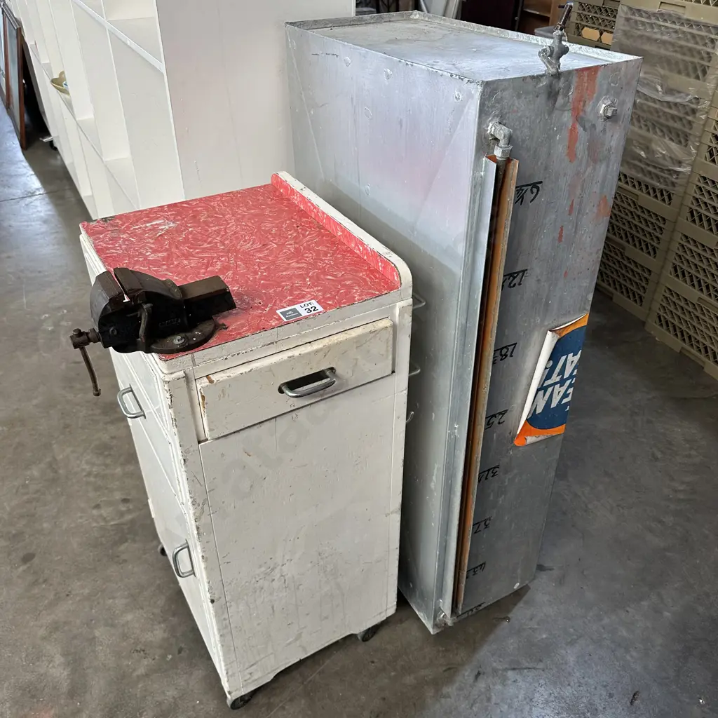 Vintage work bench and fuel storage Image 1++