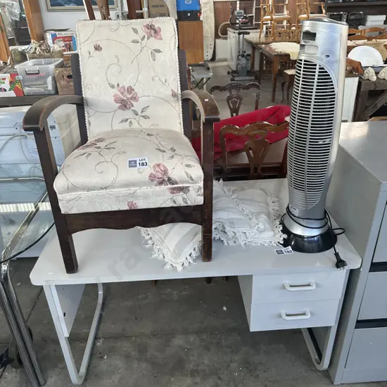Desk and heater