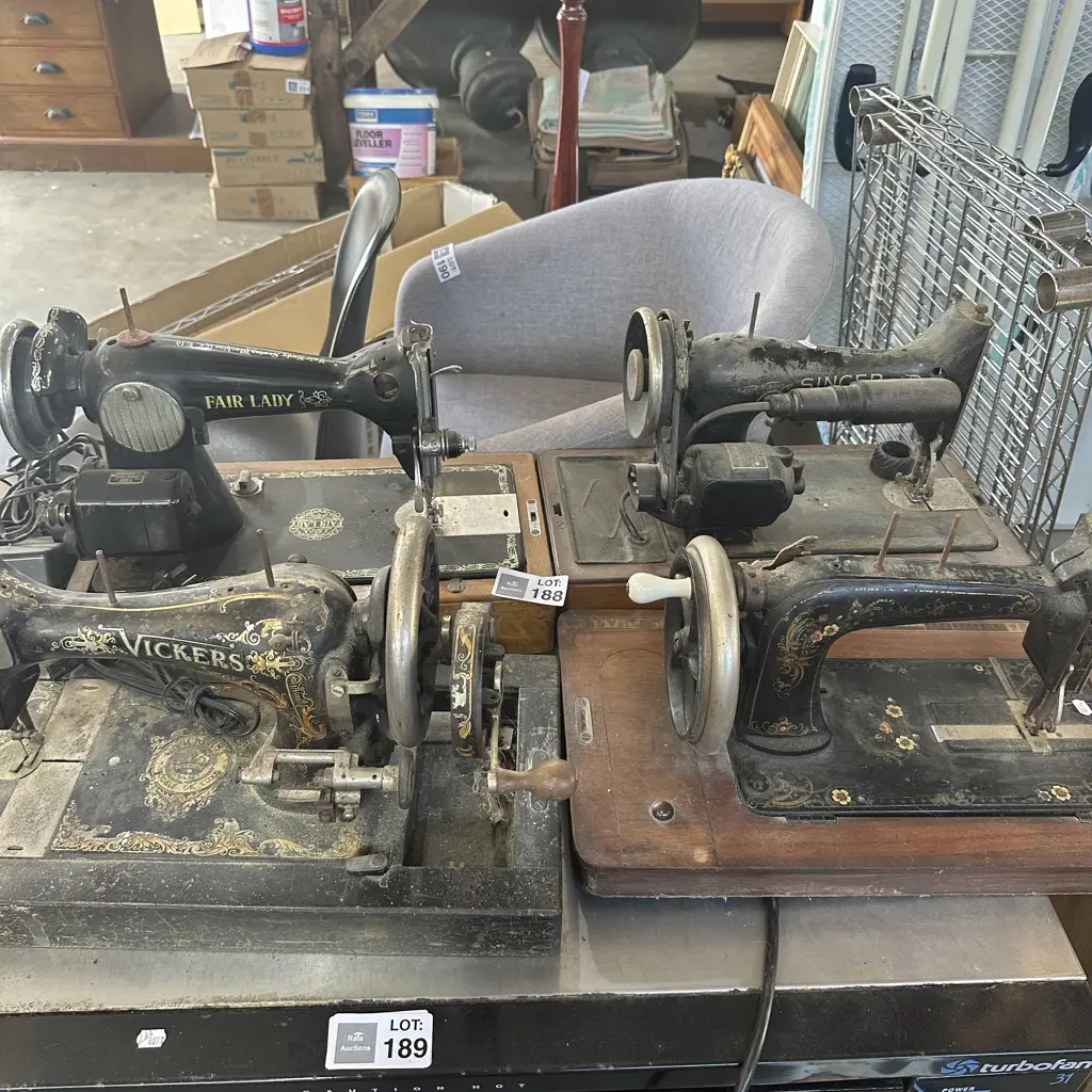 4 x antique sewers Image 1++