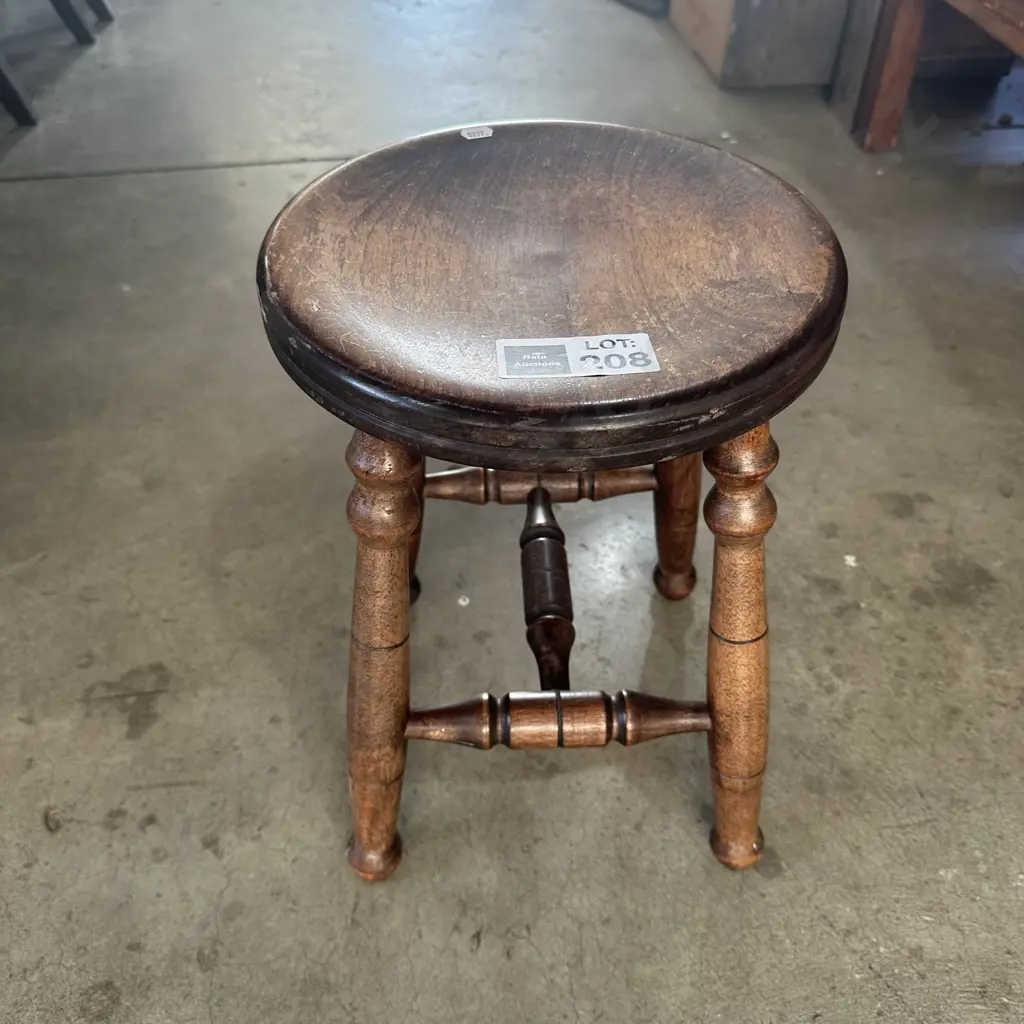 Cute little Mahogany stool Image 1++
