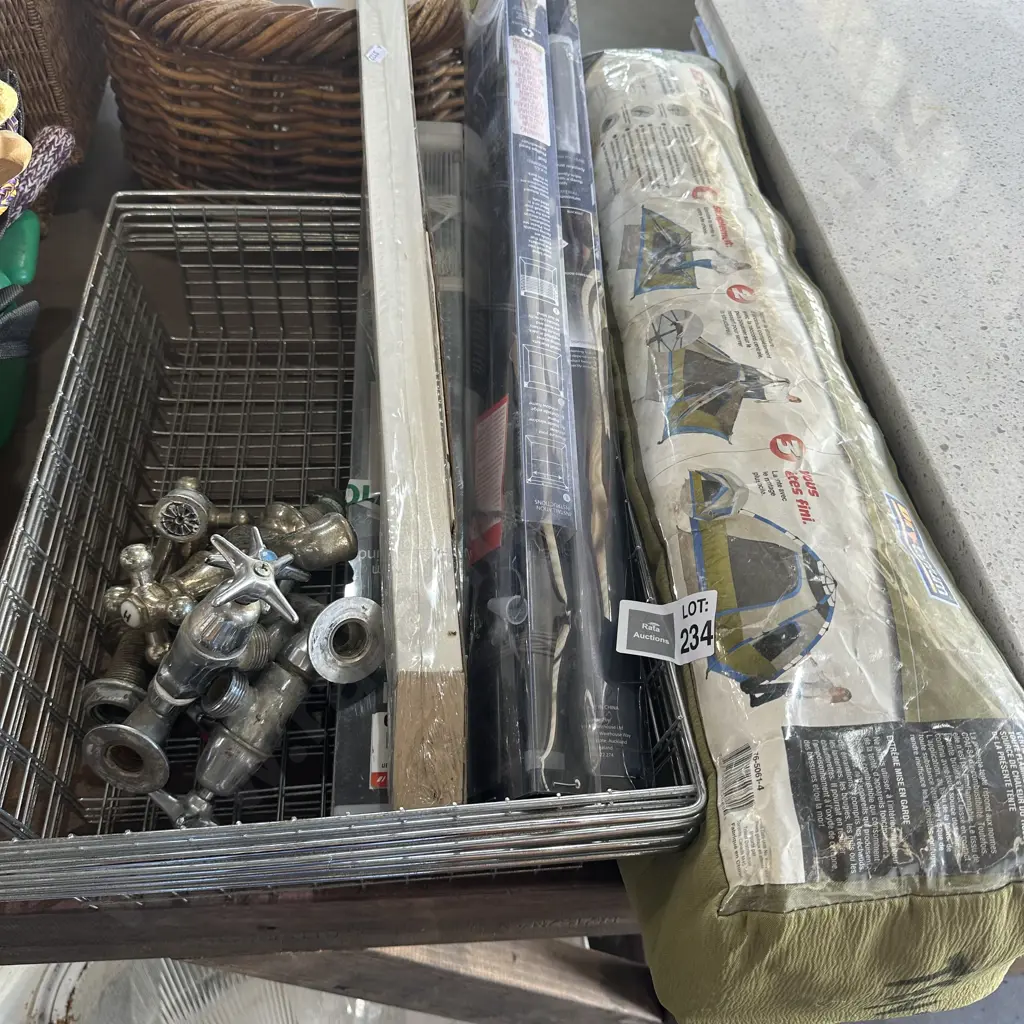 Tent, blinds and racks, taps Image 1++
