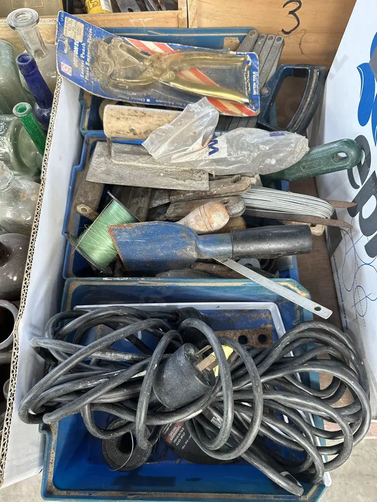 3 bins of tools and hardware Image 1++