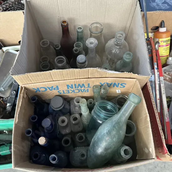 2 box old bottles