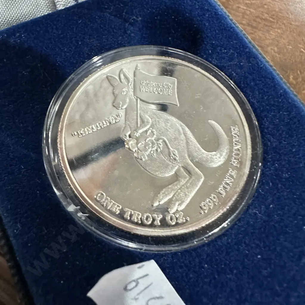 One Troy oz .999 silver coin Image 1++