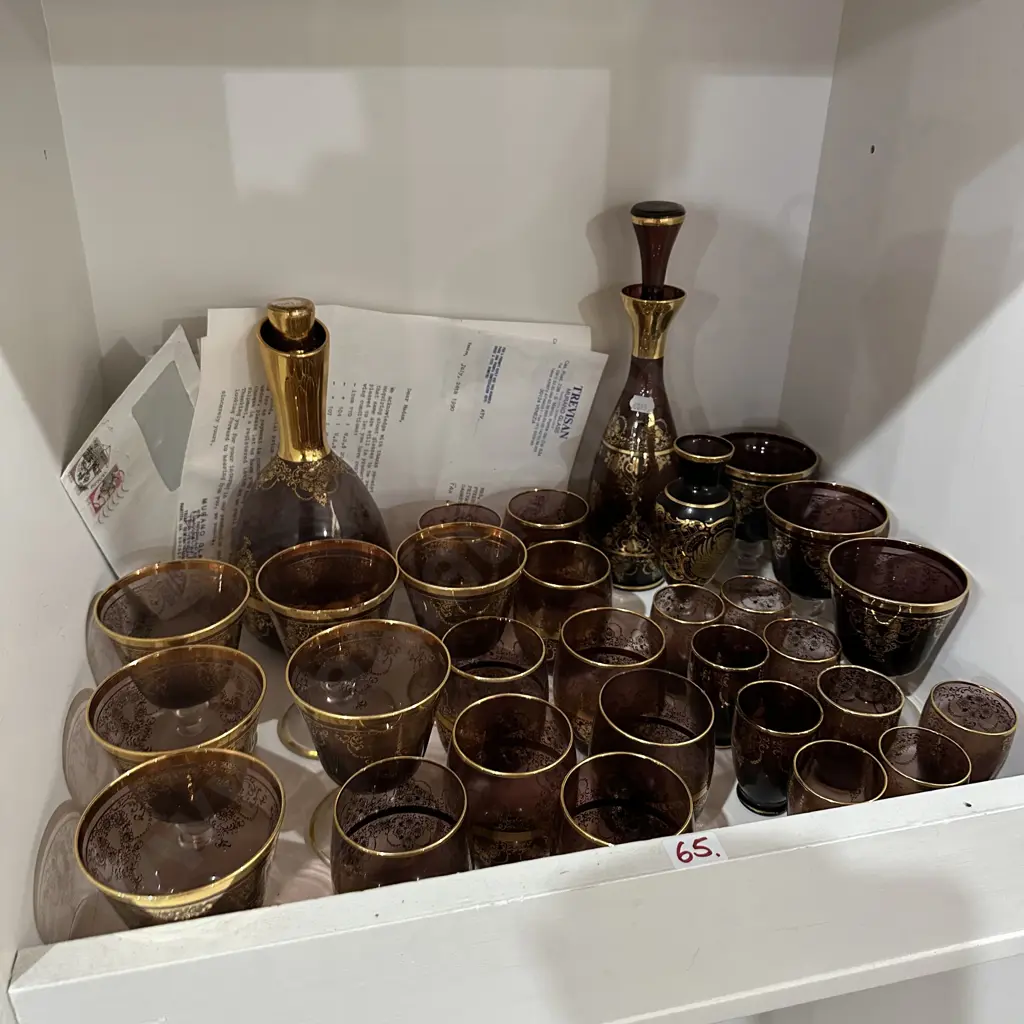 Murano Glass set with documentation US $550 in 1990 Image 1++