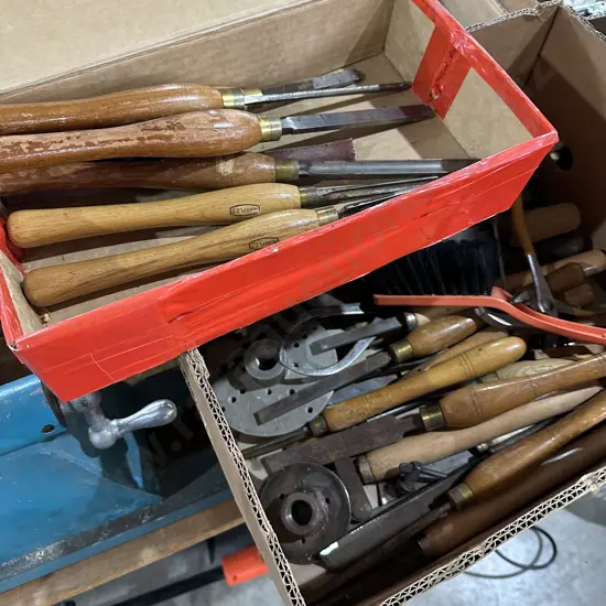 Lathe and Marples tools