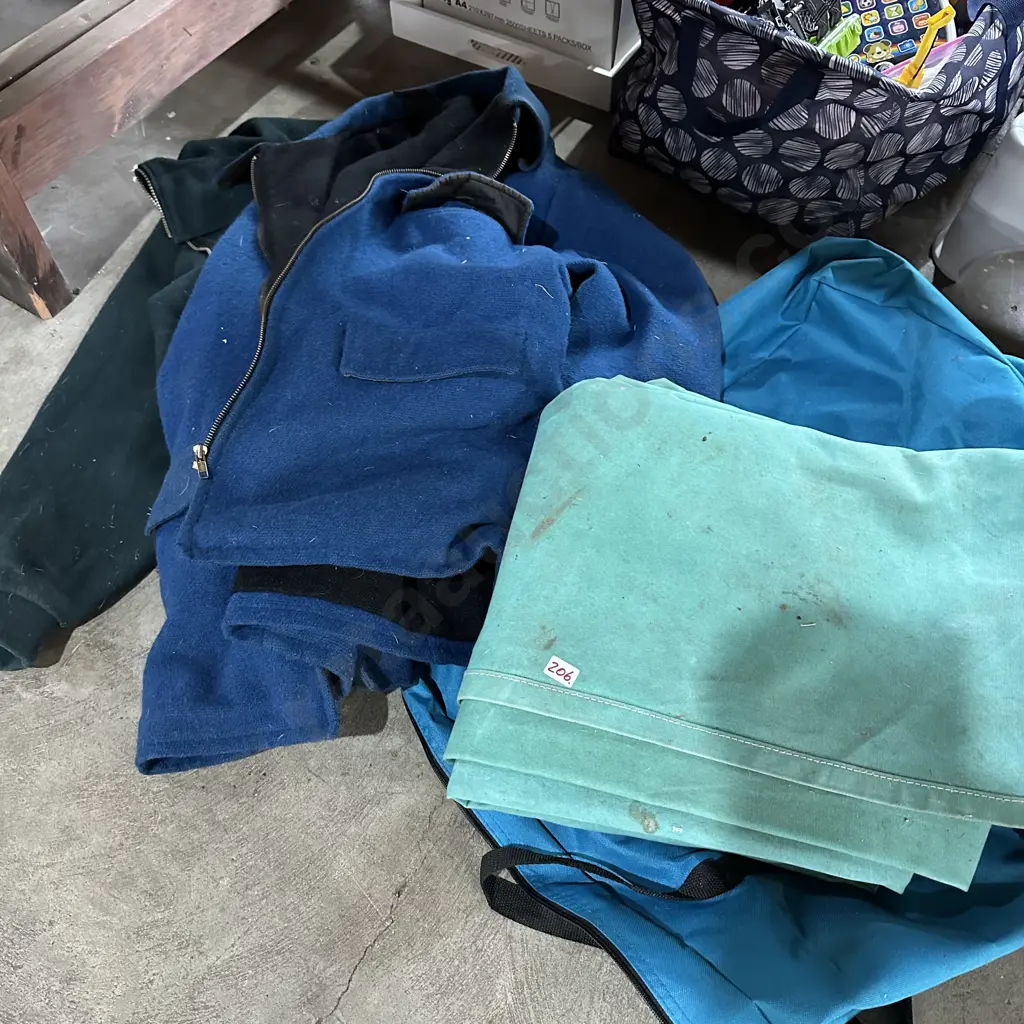 2 vintage swandries, tarp etc Image 1++