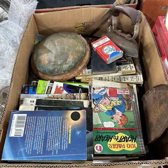 Books and iron etc