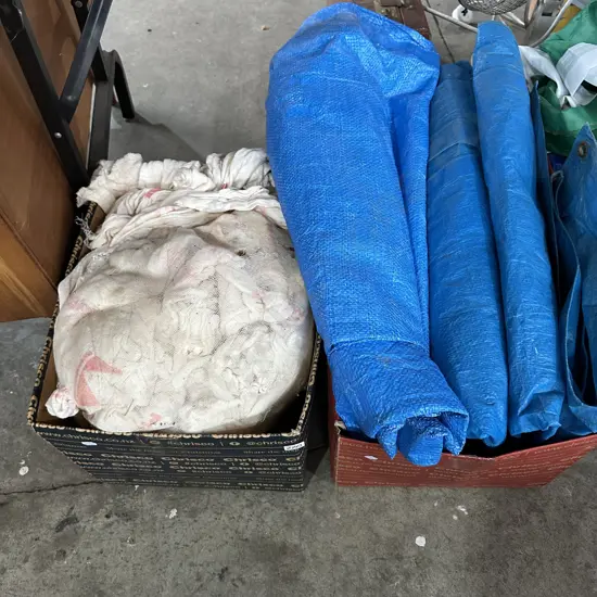 Muslin cloth and tarps