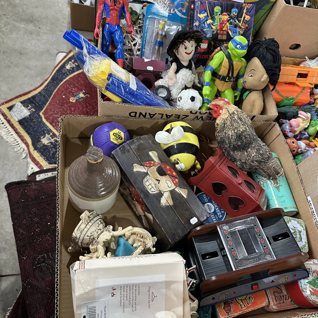 2 box toys and tins etc Image 1++