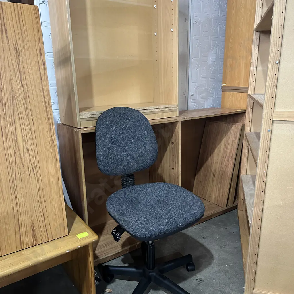 2 shelves & office chair Image 1++