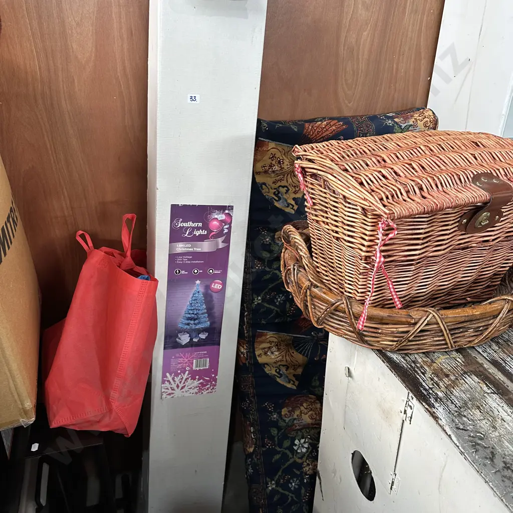 Xmas tree, baskets, speaker stands,new paddling pool etc Image 1++
