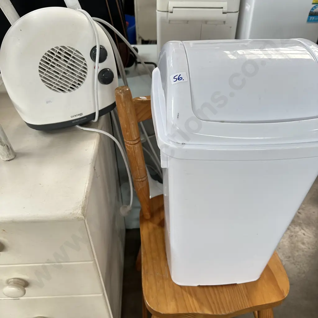 Bin, heater, mop and chair Image 1++
