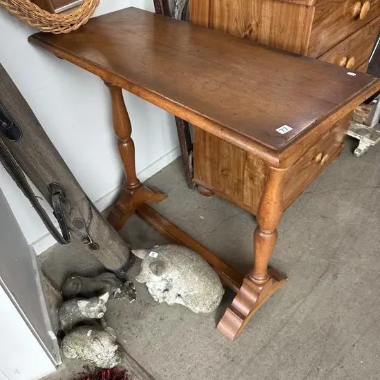 Oak hall table