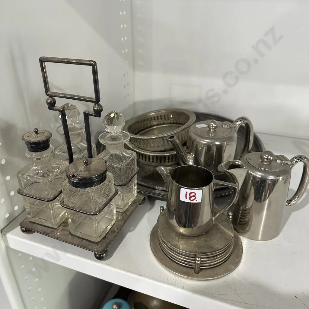 Large lot silverware inc cruet set Image 1++