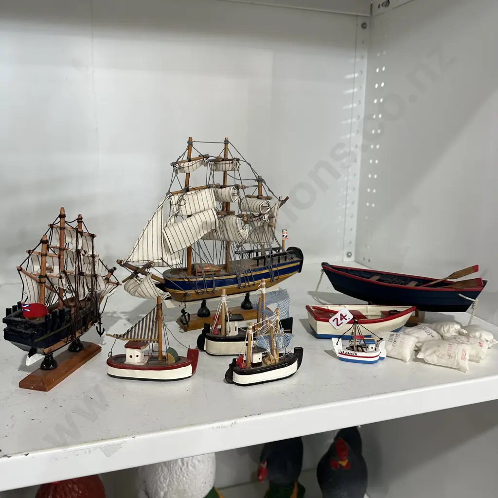 Flotilla  of model ships and boats Image 1++