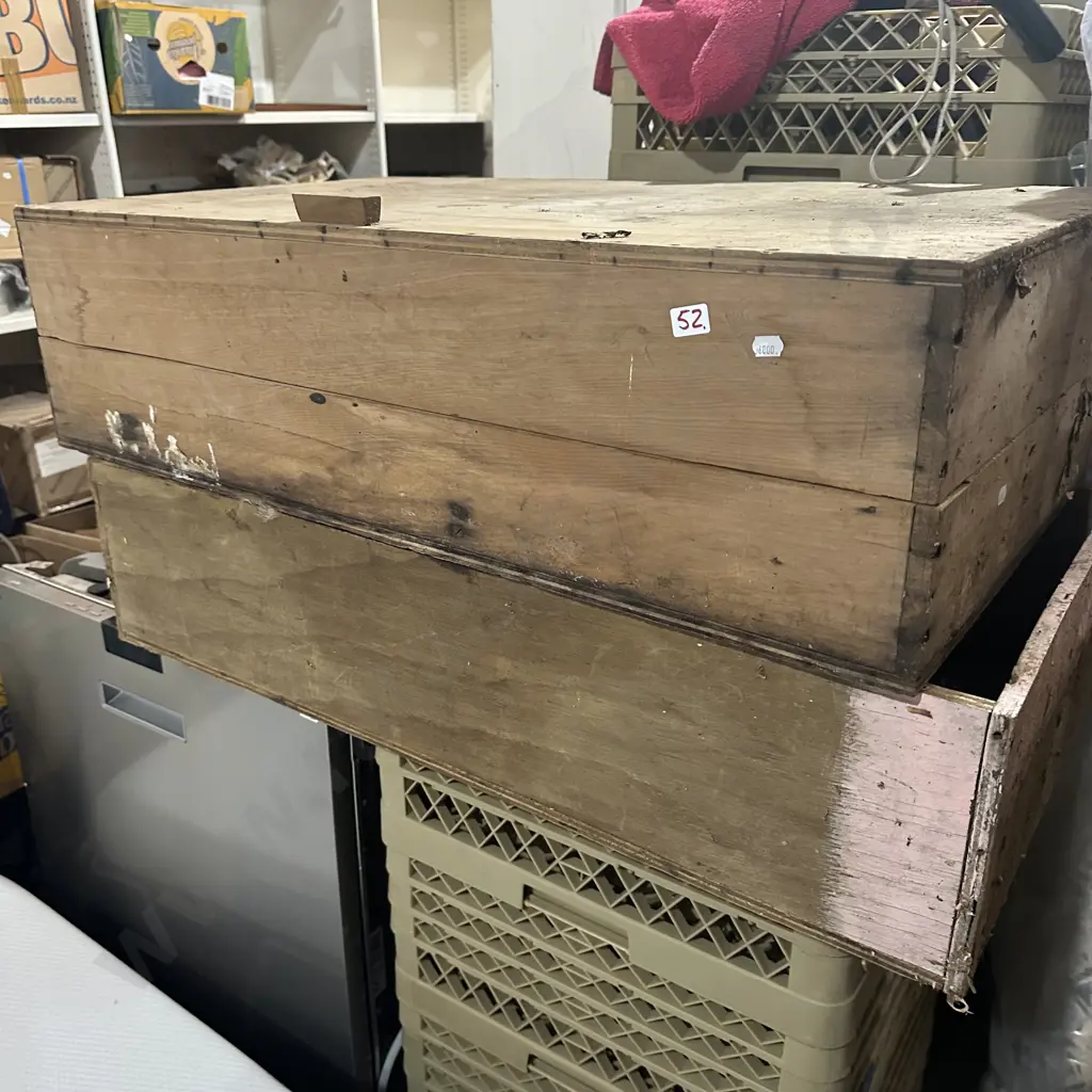 2 wooden boxes Image 1++