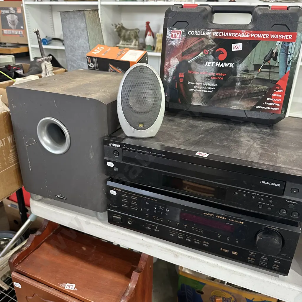 Denon and Yamaha, 2 speakers Image 1++