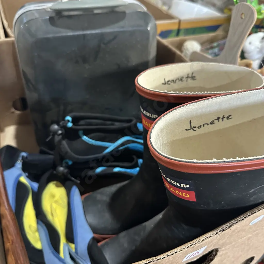Gumboots, bowls etc Image 1++