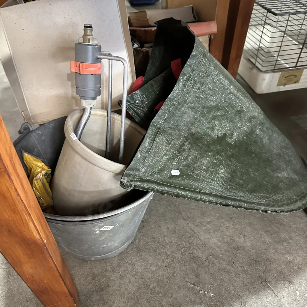 gardening, bucket and bottles Image 1++