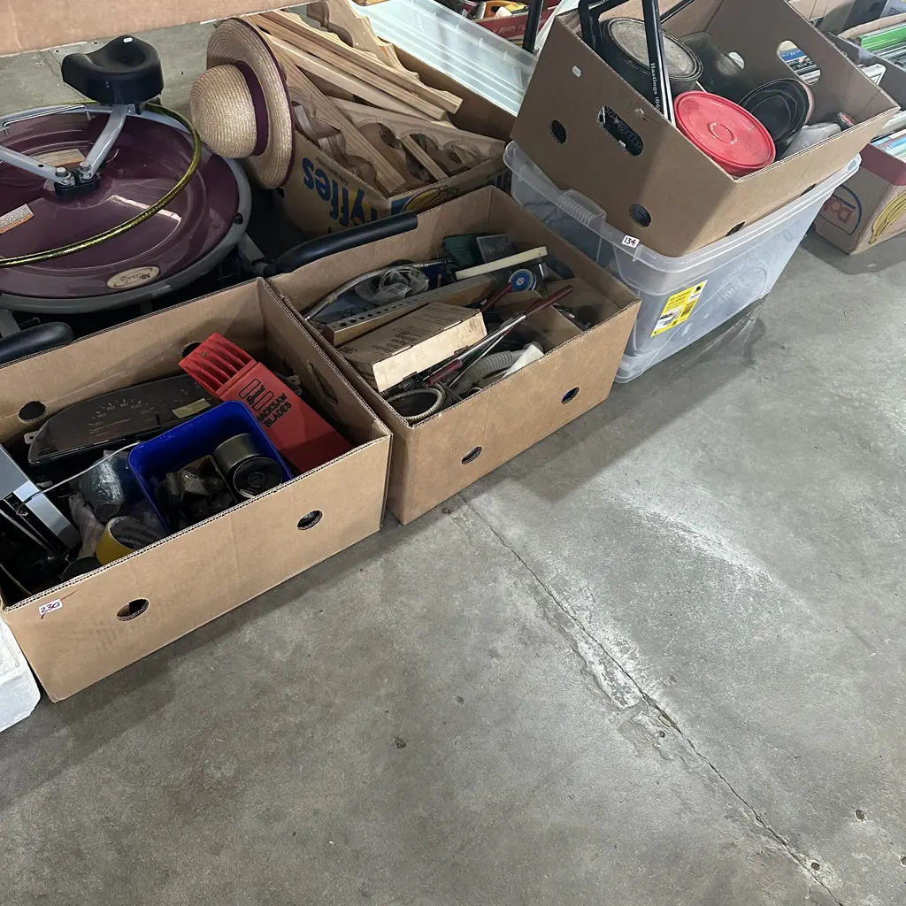3 boxes of hardware plus bin lot Image 1++