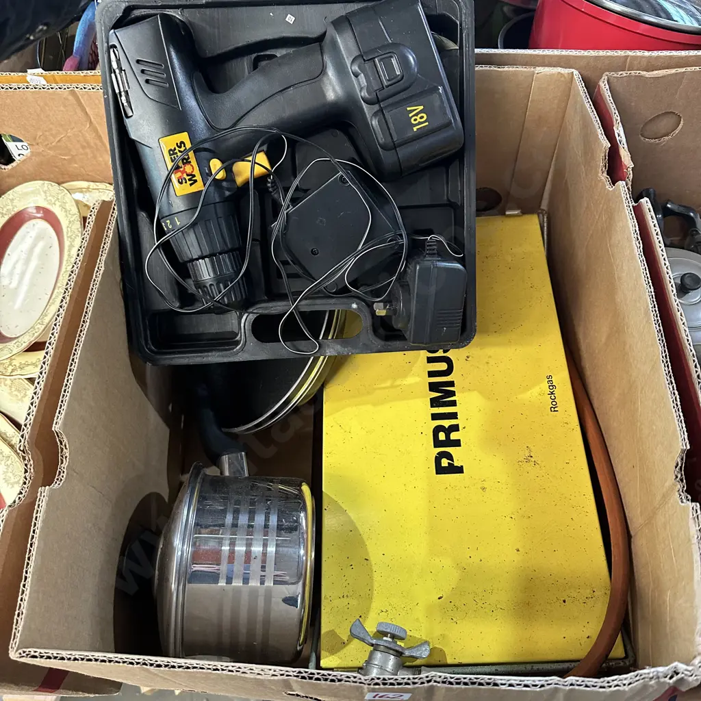 Primus and battery drill etc Image 1++