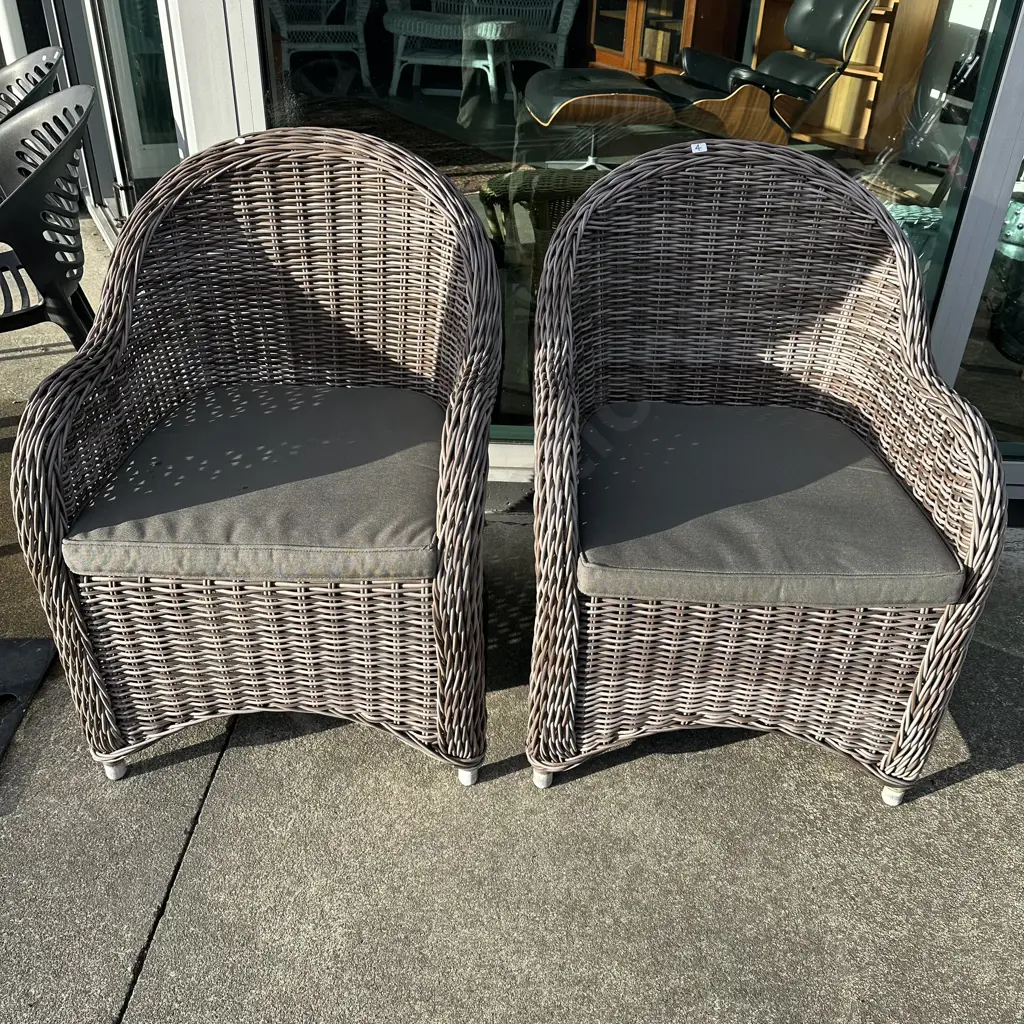 Pr of patio chairs Image 1++