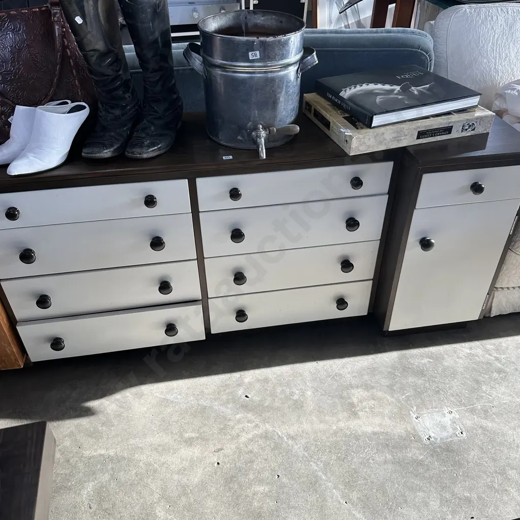 Low boy drawers and matching bedside Image 1++