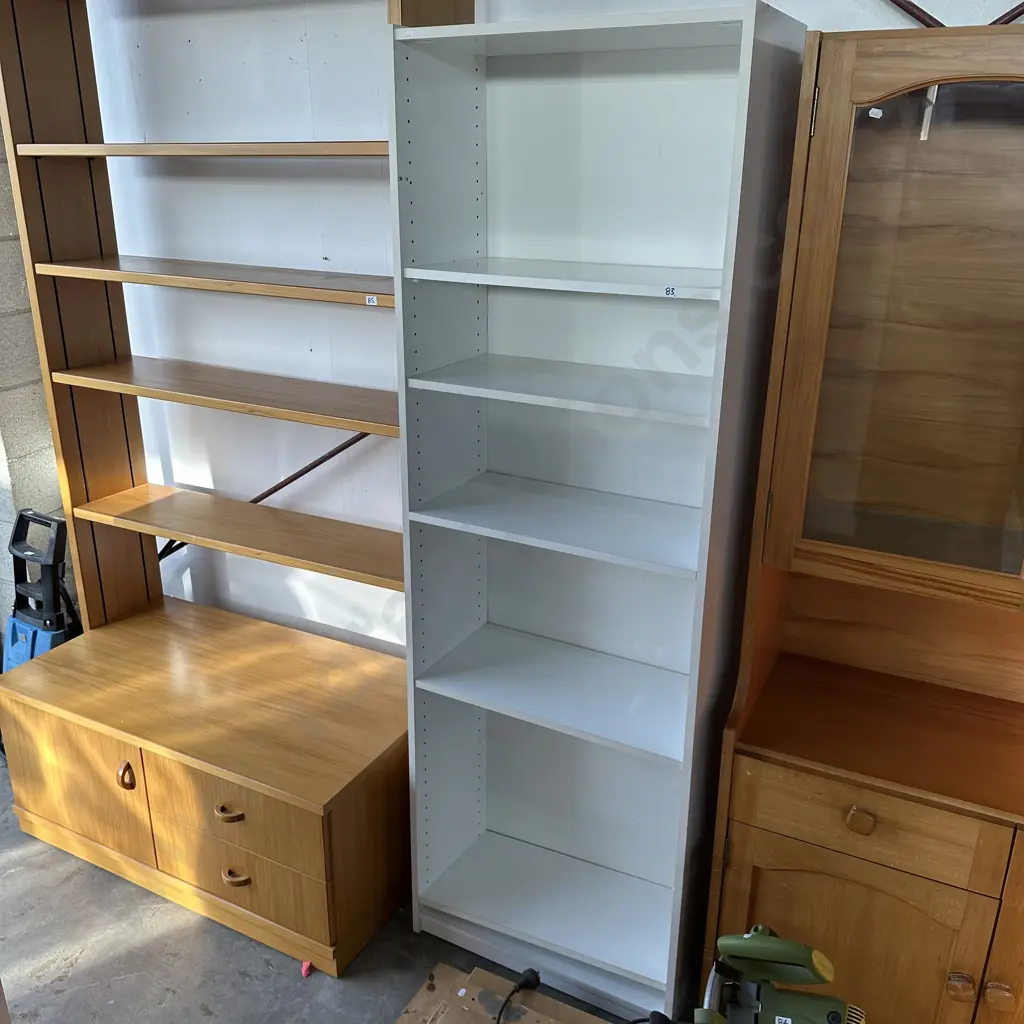 White bookcase and cupboard,folding table Image 1++