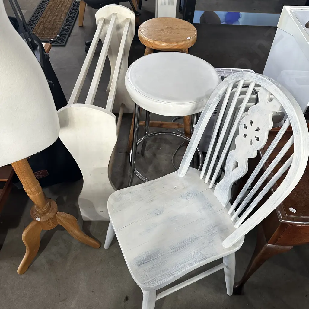 2 Stools,chair and towel rail Image 1++