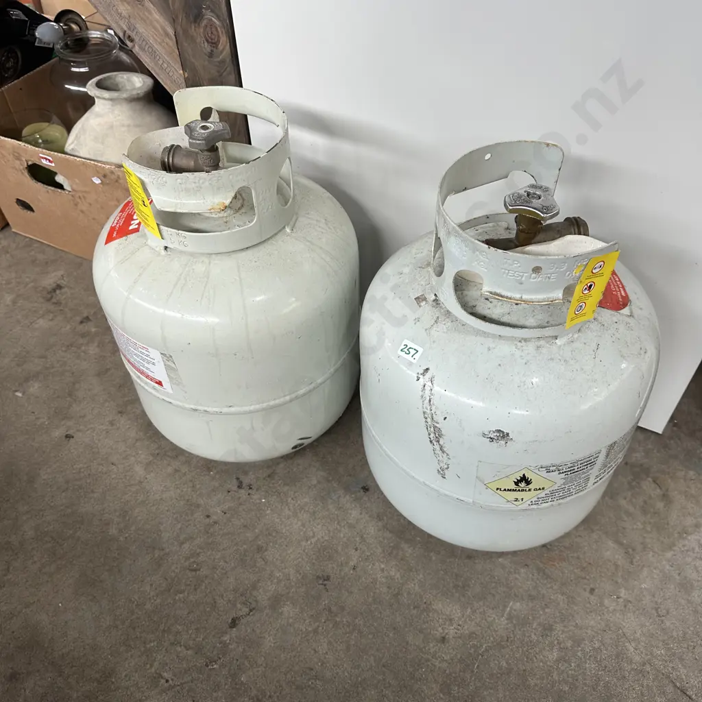 2 gas bottles empty Image 1++