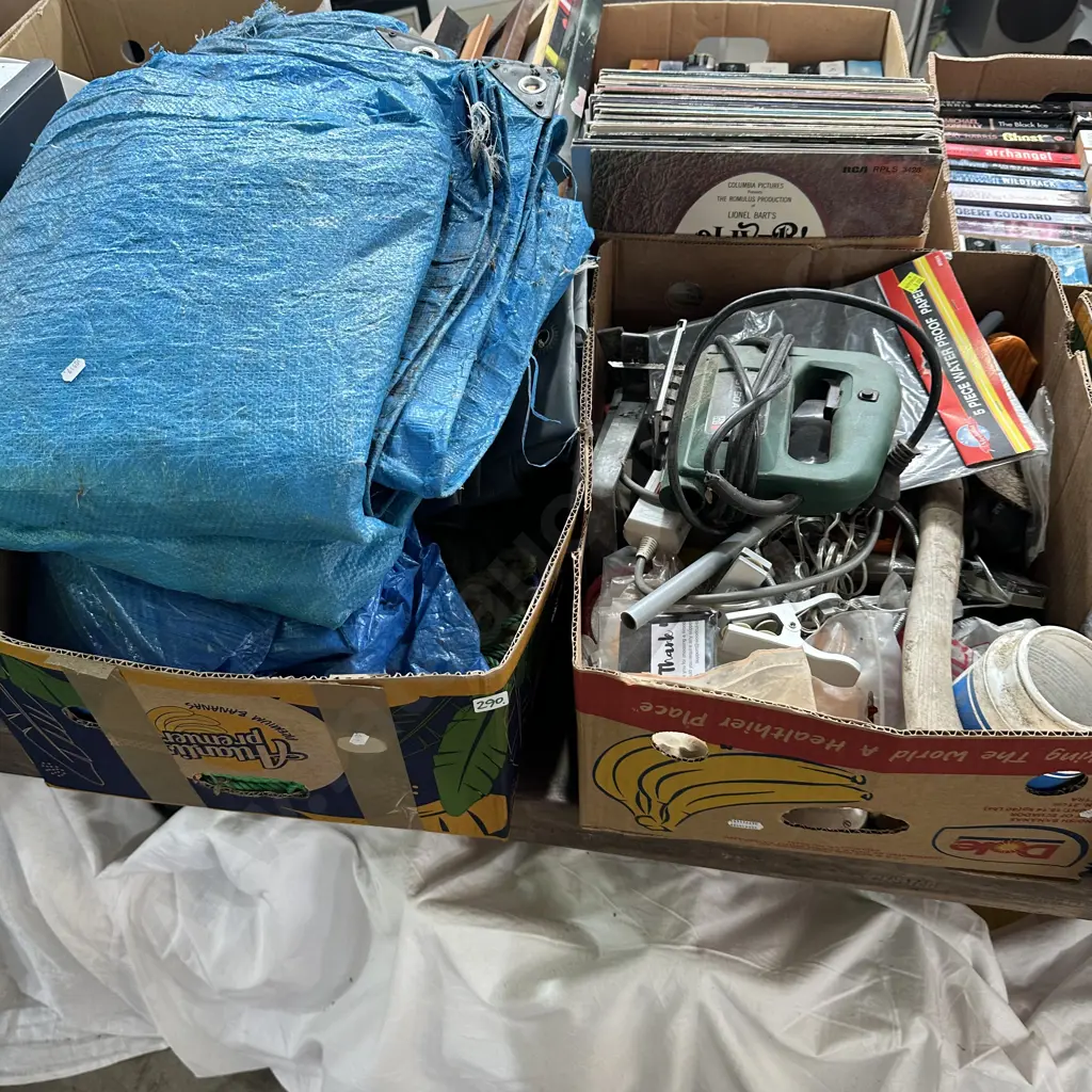 2 box tools tarps etc Image 1++