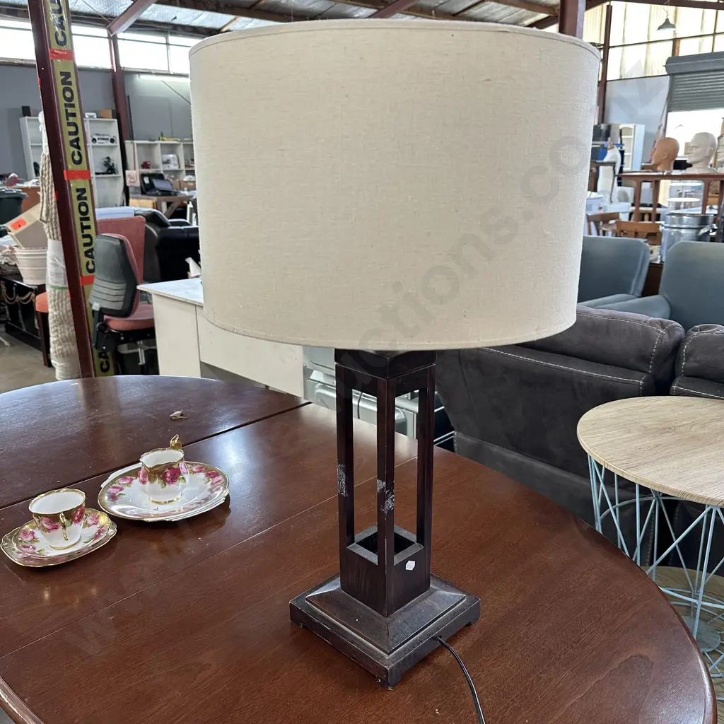 wooden based lamp Image 1++